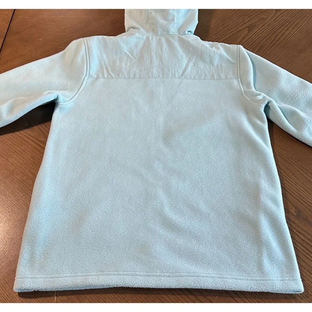 The North Face Lightweight Soft Fleece Full Zip Hooded Jacket Blue Youth XL‎